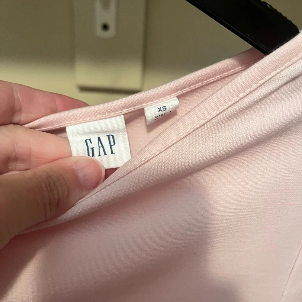 GAP Pink Sheath Dress with Cuffed 3/4 Sleeves - Picture 3 of 3